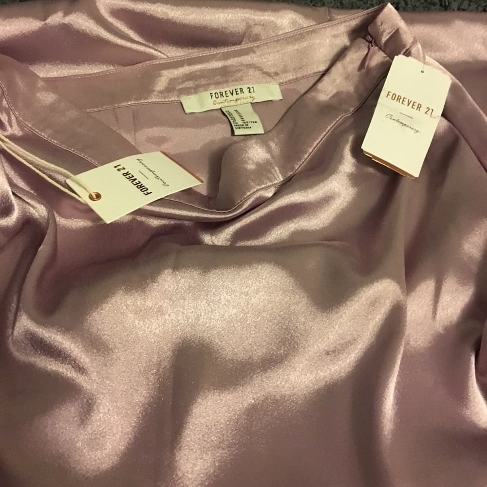 Satin Hi Lo Skirt